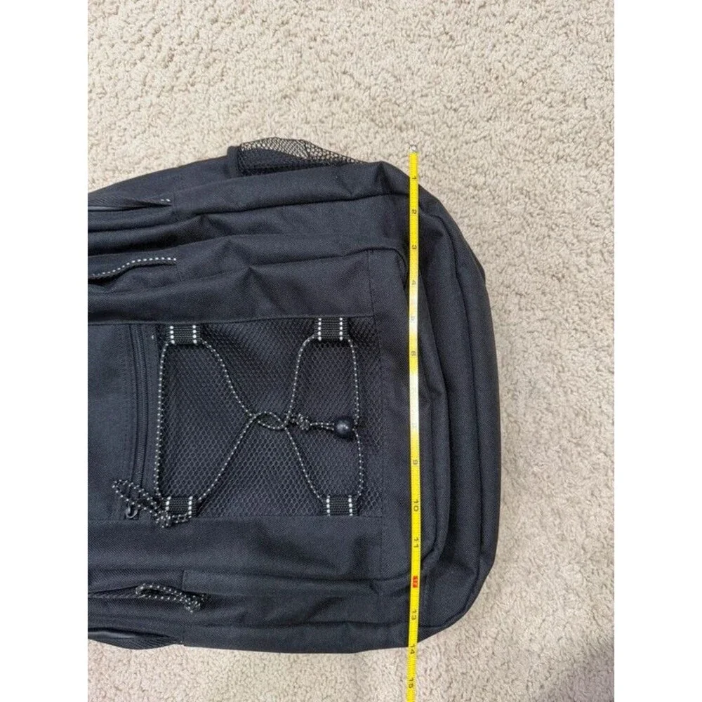 Black Backpack multiple zippered compartments